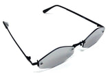 Slim Rimless Classic Hexagon Luxury Geometric Sunglasses