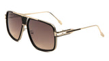 Gazelle Tycoon Hip Hop Square Luxury Aviator Sunglasses