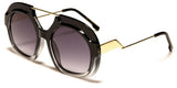 Fancy Thick Bold Trendy Oversized Elegant Round Circle Lens Sunglasses