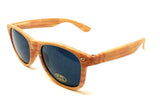 Faux Bamboo Wood Print Classic Square Retro Sunglasses
