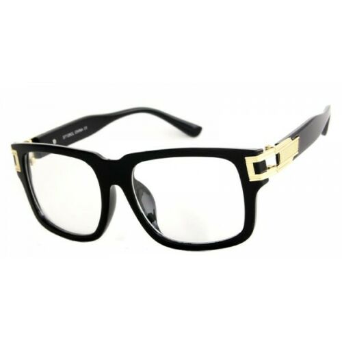 Gazelle Vandal Luxury Square Sunglasses w/Clear Lenses