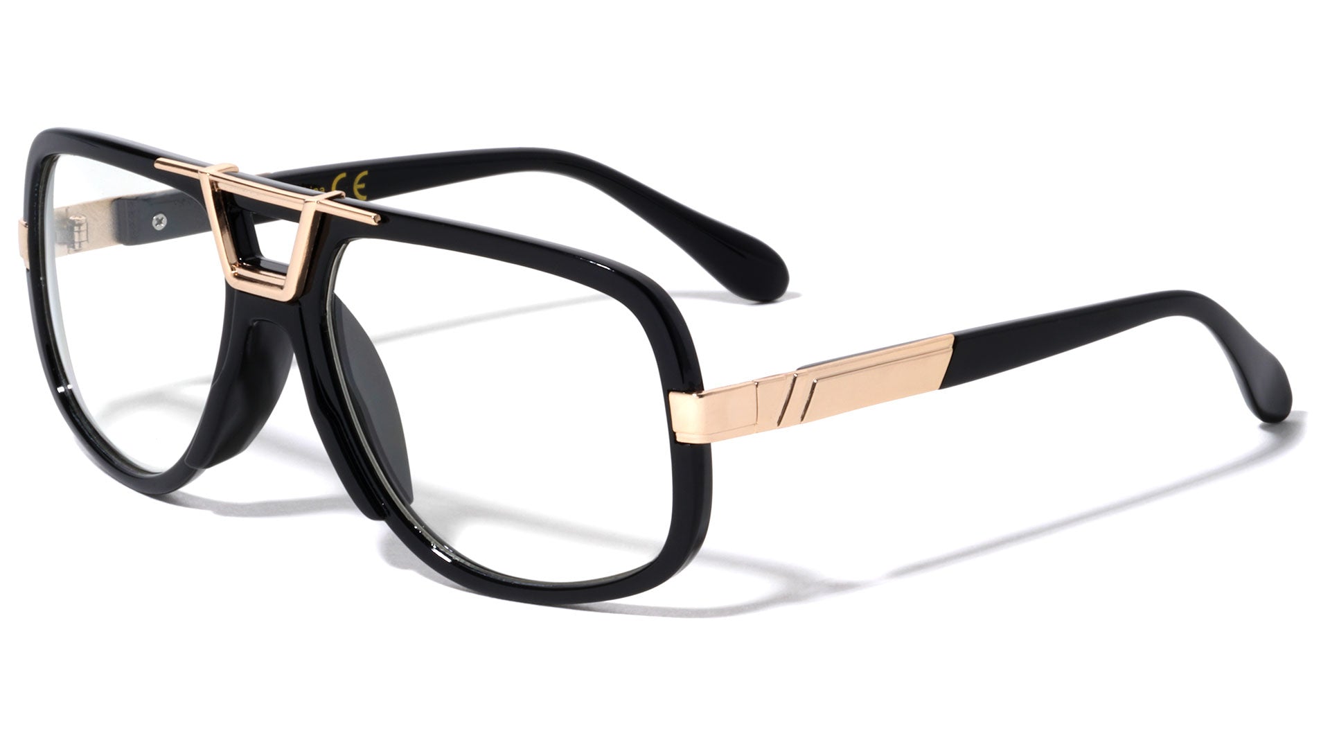 洋楽 ARROW CROSS/ BLUE MAX Gazelle Deejay Square Hip Hop Luxury Sunglasses w/ Clear