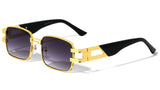 Classic Casual Elegant Luxury Square Biggie Aviator Sunglasses