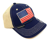 Chevrolet USA American Flag Embroidered Adjustable Curved Bill Hat