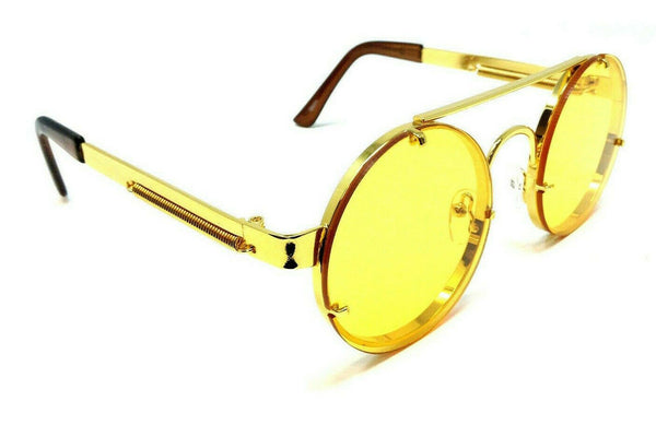 Elegant Round Circle Floating Lenses Luxury Steampunk Sunglasses