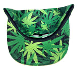 Marijuana Weed Leaf All Over Print Floral Snapback