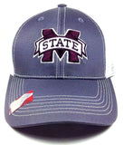 Mississippi State University Bulldogs Grey Ghost Adjustable Mesh Trucker Curved Bill Snapback Hat