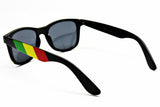Rasta Stripes Square Sunglasses Jamaican Colors