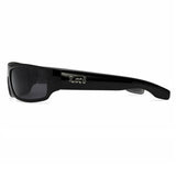 Locs Slim Black Wrap Around Sport Sunglasses