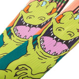 Nickelodeon Rugrats Reptar Dinosaur Character Sublimated Crew Socks