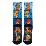 Scooby-Doo Character Panels Premium Sublimated All Over Print Men's Crew Socks