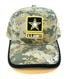 United States Army Strong Digital Camo Black Border Star Adjustable Hat