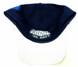United States Navy 3D Text Blue Adjustable Hat