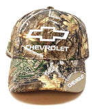 Chevrolet Wedge 3D Embroidered Bow Tie Text Logo Realtree Camo Adjustable Hat