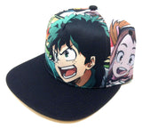 My Hero Academia Characters Big Face Sublimated All Over Print Snapback