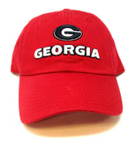 University Of Georgia Bulldogs UGA Text Logo MVP Curved Bill Adjustable Hat