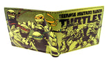 Nickelodeon Teenage Mutant Ninja Turtles Sublimated Graphic Print PU Faux Leather Men's Bifold Wallet