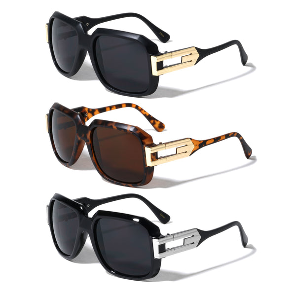 Gazelle Cosa Nostra Square Luxury Retro Hip Hop Sunglasses