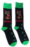 Novelty Fine Fit Crew Socks - Mix Holiday Prints