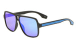 Sleek Square Flat Top Retro Aviator Sunglasses