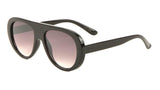 Go Go Womens Retro Thick Bold Plastic Frame Flat Top Luxury Sunglasses
