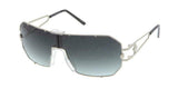 Gazelle Hustler Flat Top Oversized Luxury Shield Aviator Sunglasses