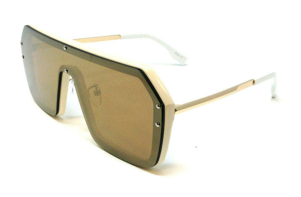 chanel rimless sunglasses on face shield