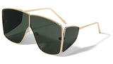 Oversized Square Luxury Aviator Side Shield Sunglasses