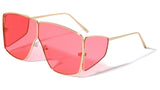 Oversized Square Luxury Aviator Side Shield Sunglasses