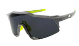Oversized Semi Rimless Sport Shield Wrap Around Aviator Sunglasses