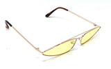 Slim Geometric Cat Eye Inverted Triangle Sunglasses