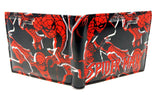 Marvel Comics Amazing Spider-Man Sublimated Graphic Print PU Faux Leather Men's Bifold Wallet